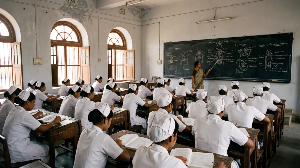 Traditional nursing classroom